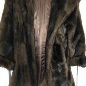 Womens Faux mink jacket size medium